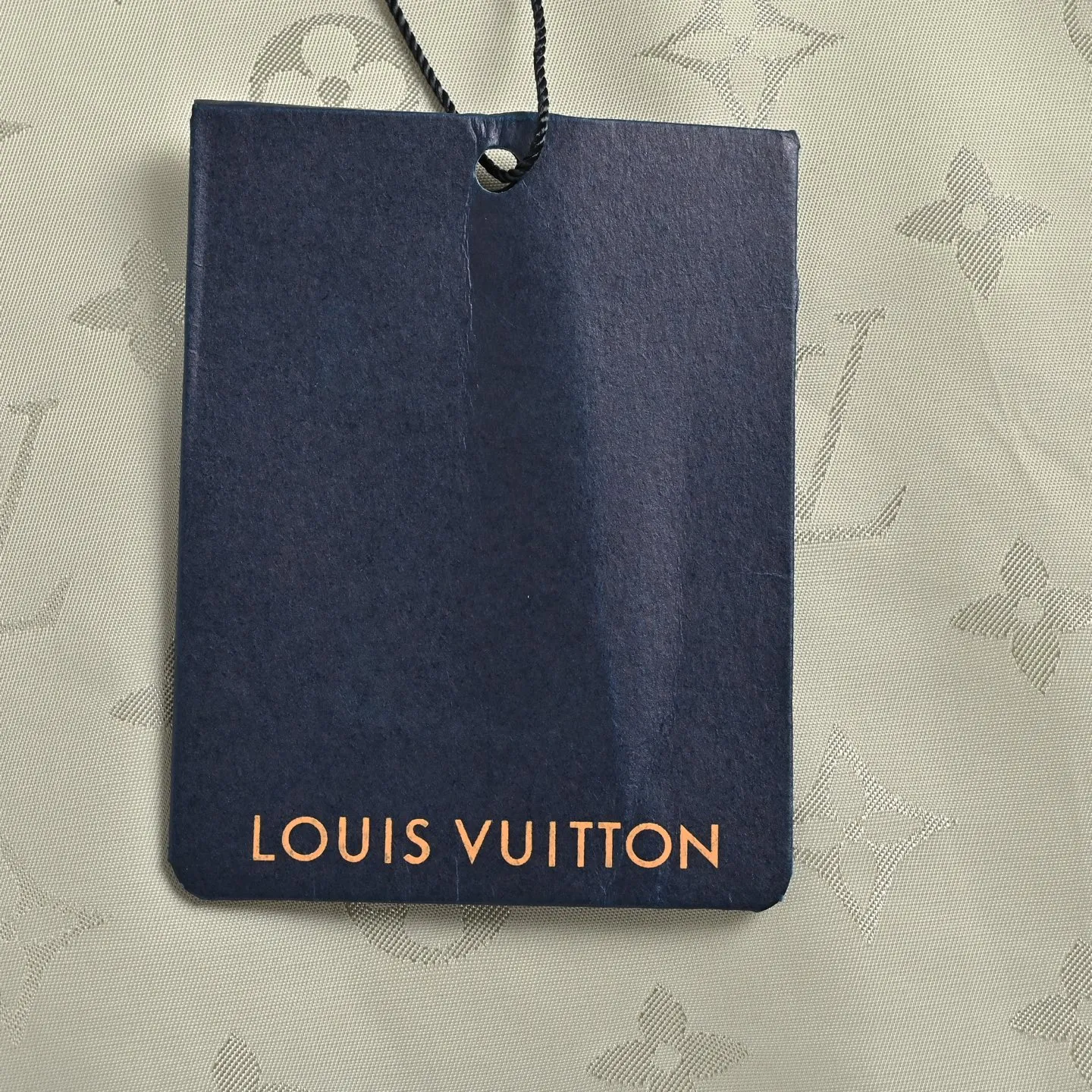 Louis Vuitton/Louis Vuitton leather logo silk satin sports coat